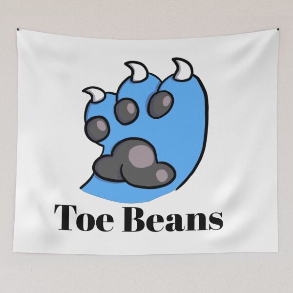Item preview, Blue Paw Black ToeBeans With Text designed and sold by DolmanceWorks.