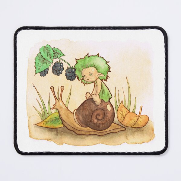 Item preview, Wisp on a snail-ride designed and sold by Griffindiary.