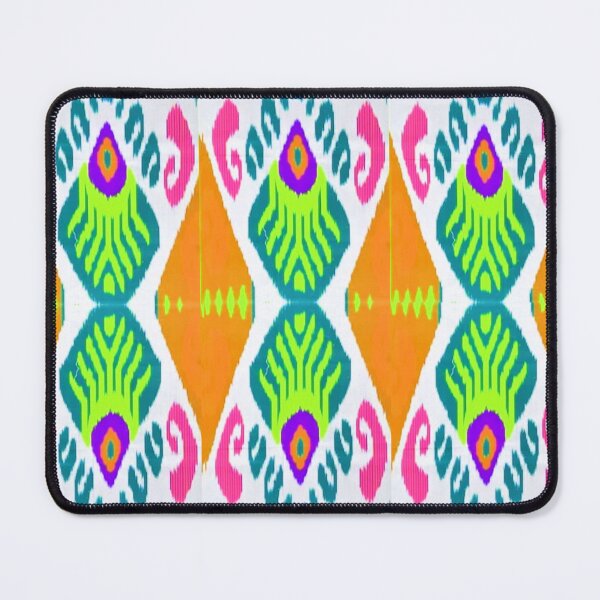 Item preview, Beautiful flower Uzbek ikat patterns - Ikat designed and sold by LeFabriqueOuz.