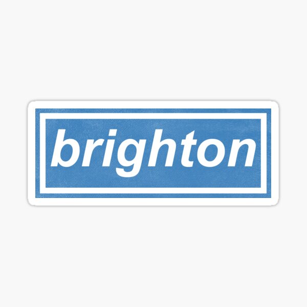 Brighton & Hove Albion Wall Sticker Scarf Design Brighton Decal Set 