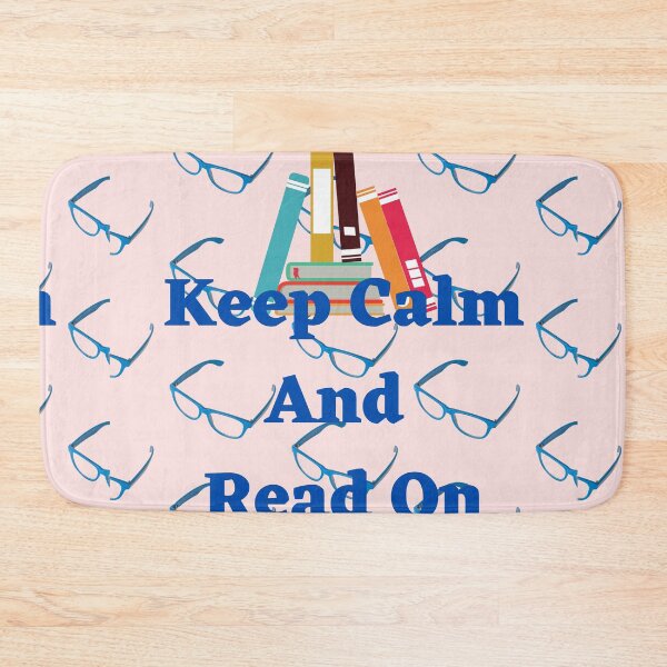 Item preview, Keep Calm And Read On Design With Books & Eyeglasses designed and sold by debmund.