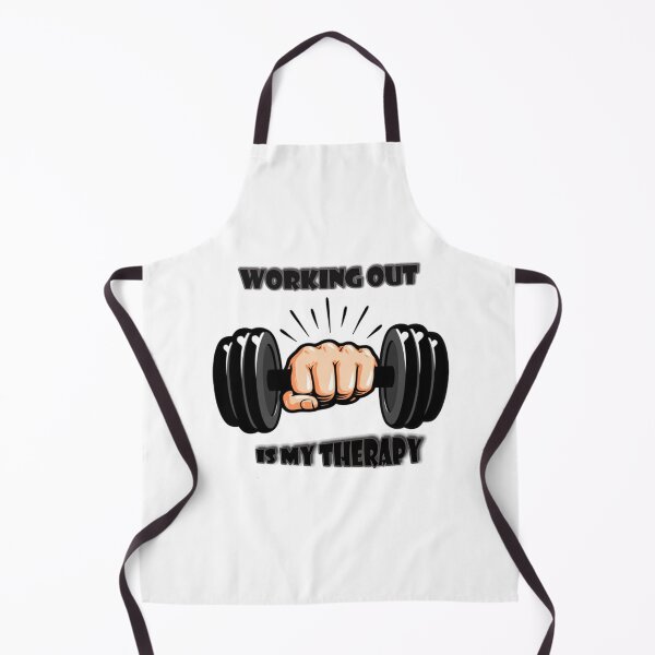 Item preview, Working out is my therapy funny quotes of gym designed and sold by Meryharts.