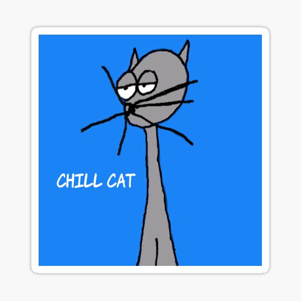 Chill Cat Sticker