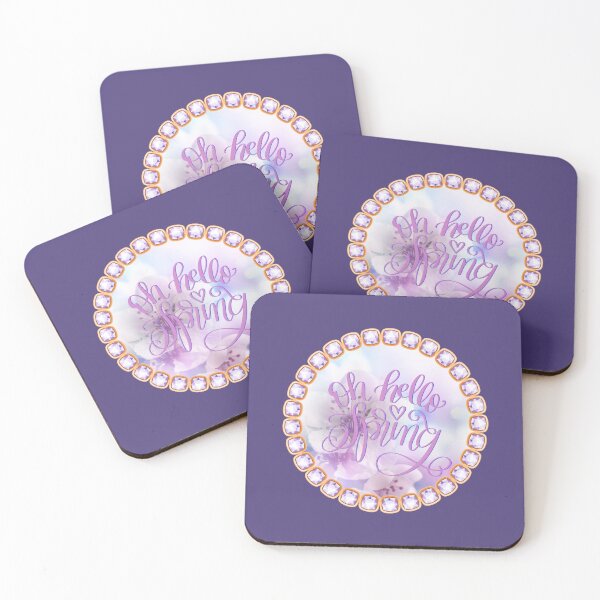 Item preview, Oh Hello Spring #1 (on Purple) designed and sold by PawsitiveMum.