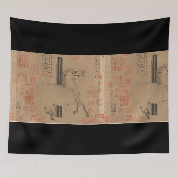 Item preview, Night-Shining White Han Gan Horse Painter Tang Dynasty Design designed and sold by EarthArtDesigns.