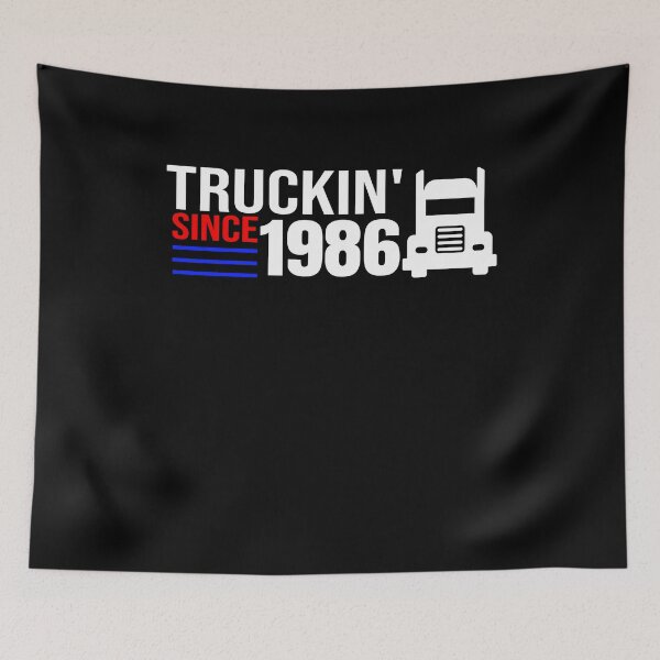 Item preview, Truckin' Since 1986 Truck Driver Trucker Trucking Unisex Men designed and sold by RainbowChildArt.