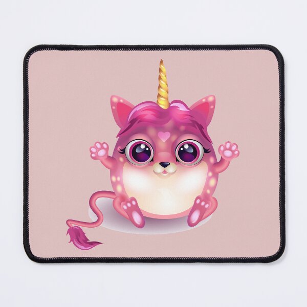 Item preview, Cute Pink Cartoon animal with a Golden Horn designed and sold by Past-Midnight.