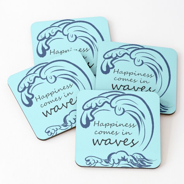 Item preview, Happiness comes in waves designed and sold by FAnnatasticArt.