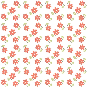 Artwork thumbnail, Red Flower Pattern by OUGHRI