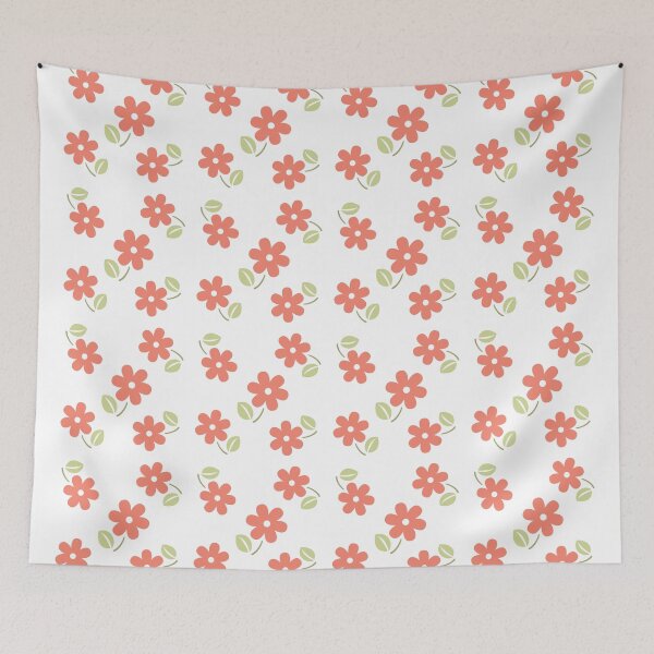 Item preview, Red Flower Pattern designed and sold by OUGHRI.
