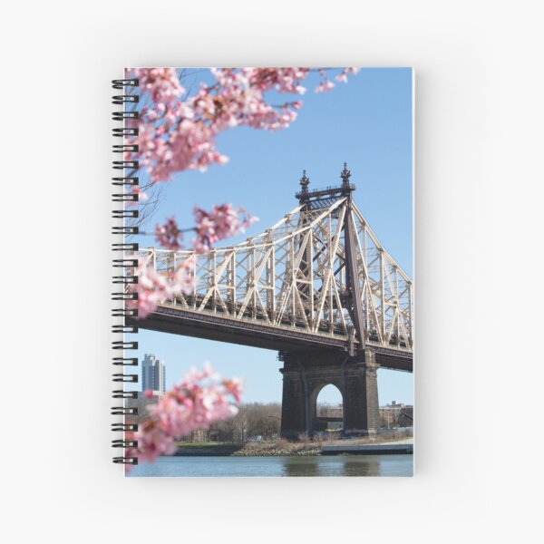 Aperçu de l'œuvre Fleurs de cerisier + pont, Roosevelt Island, NYC créée et vendue par ExploreOutdoors.