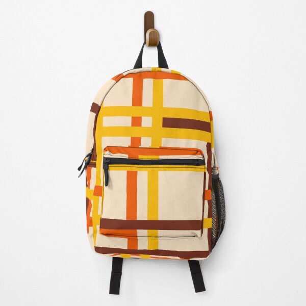 Item preview, Abstract Grid Pattern 724 Brown Beige Yellow and Orange designed and sold by tonymagnerart.
