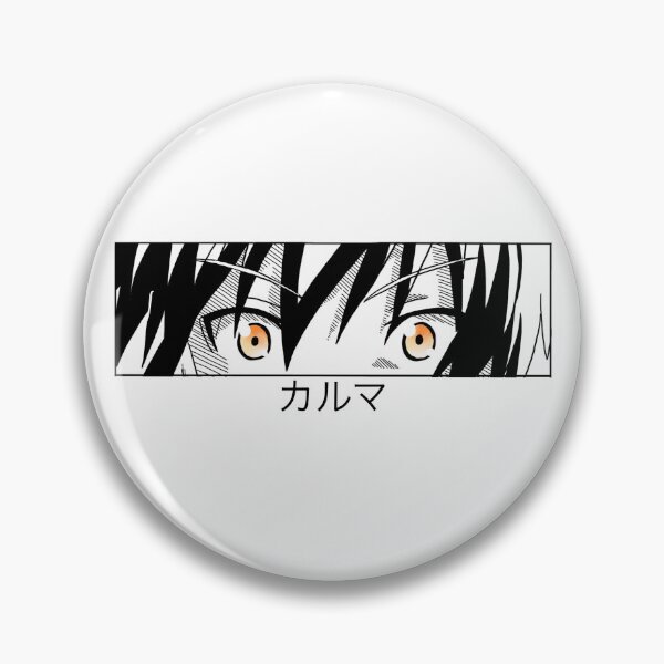 Item preview, Anime Assassination Classroom Karma eyes red with Japanese writing designed and sold by xenuschka.