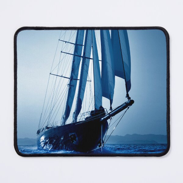 Item preview, big sailboat in blue designed and sold by laikaincosmos.