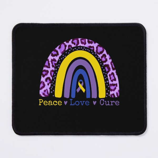 Item preview, Bladder Cancer Awareness Rainbow Leopard Peace Love Cure designed and sold by cssdru.