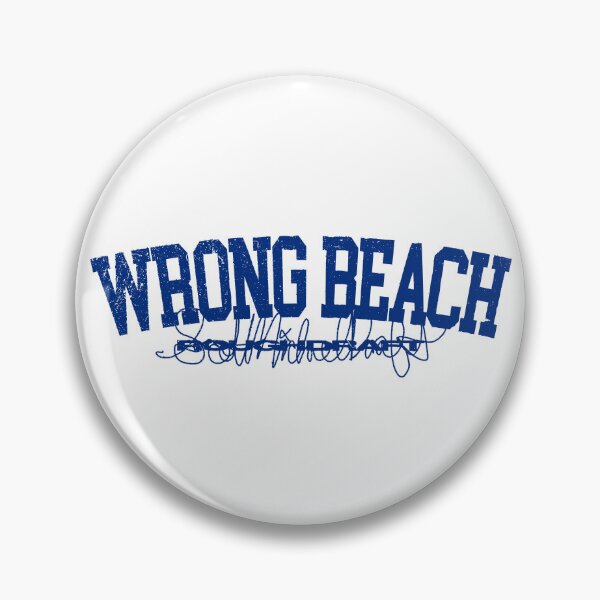 Item preview, Wrong Beach - Rough Draft - Navy designed and sold by RoughDraftNYC.