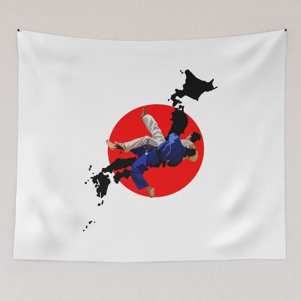 Item preview, Japan Judo belt sport drawing  designed and sold by Blondiabshop.
