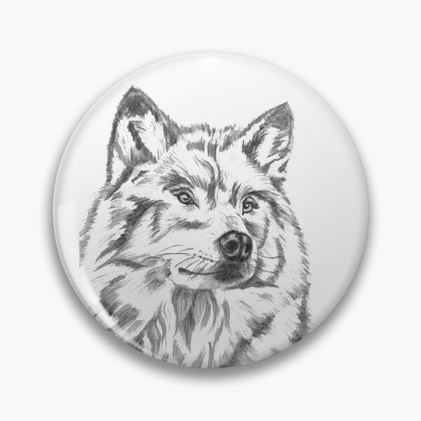 Item preview, Wolf Portrait Drawing designed and sold by RonelBroderick.