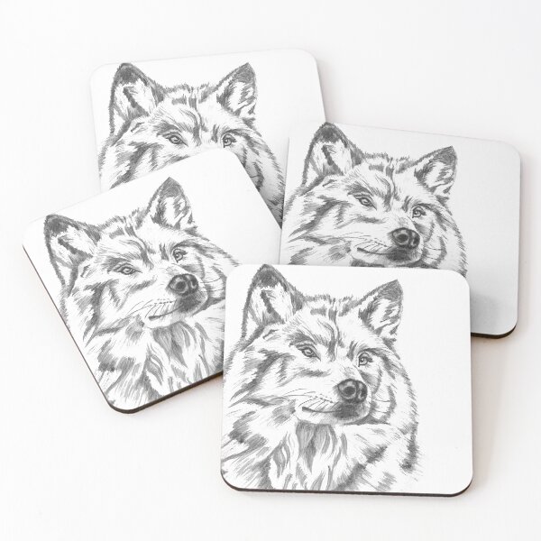 Item preview, Wolf Portrait Drawing designed and sold by RonelBroderick.