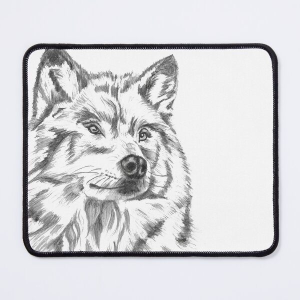 Item preview, Wolf Portrait Drawing designed and sold by RonelBroderick.