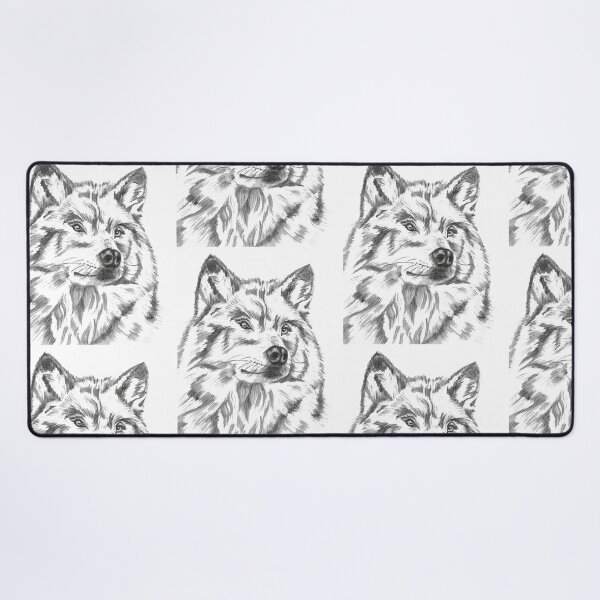 Item preview, Wolf Portrait Drawing designed and sold by RonelBroderick.