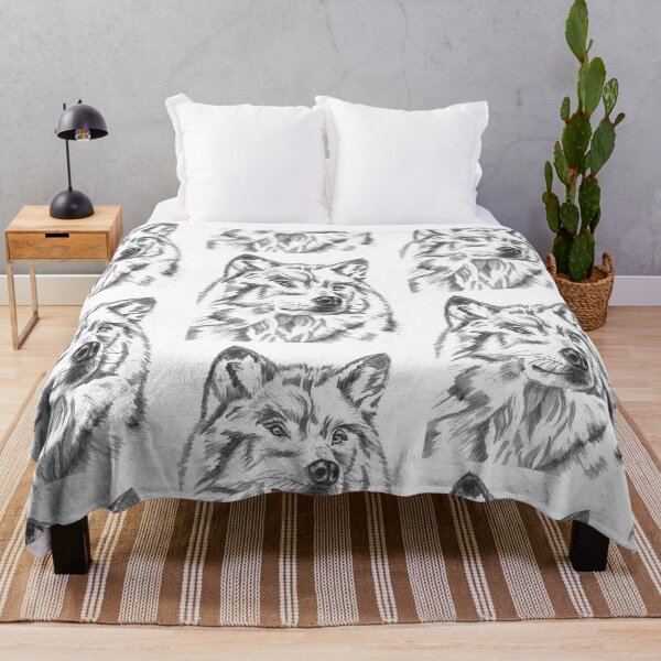 Item preview, Wolf Portrait Drawing designed and sold by RonelBroderick.