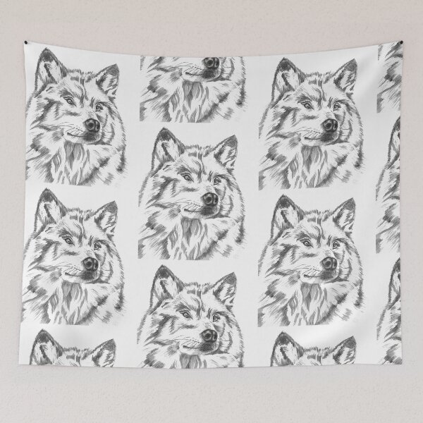 Item preview, Wolf Portrait Drawing designed and sold by RonelBroderick.