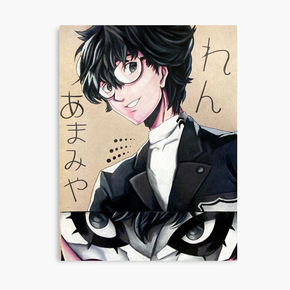 P5 Ren Amamiya Joker Fanart Art Board Print For Sale By Kameron Haru Redbubble