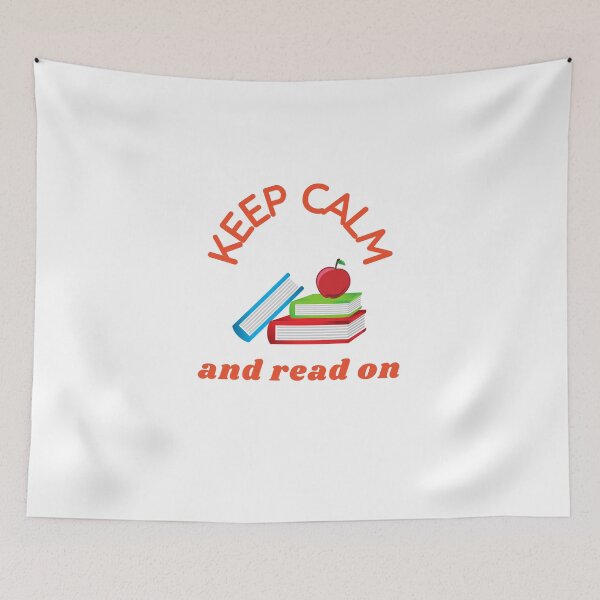 Item preview, keep calm and read on designed and sold by DoraHappy.