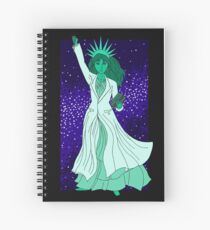 Lady Liberty als Wissenschaftlerin Spiralblock