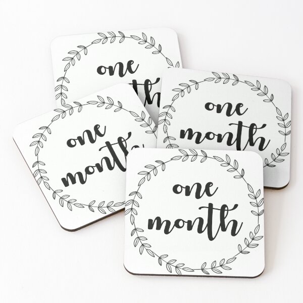 Item preview, Simple Baby Milestone Tracker - One Month designed and sold by Morgan Turrentine.