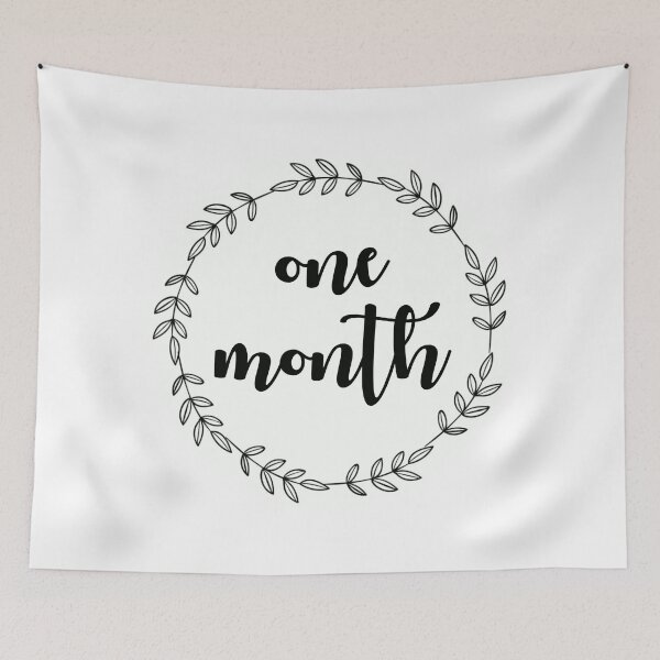 Item preview, Simple Baby Milestone Tracker - One Month designed and sold by Morgan Turrentine.