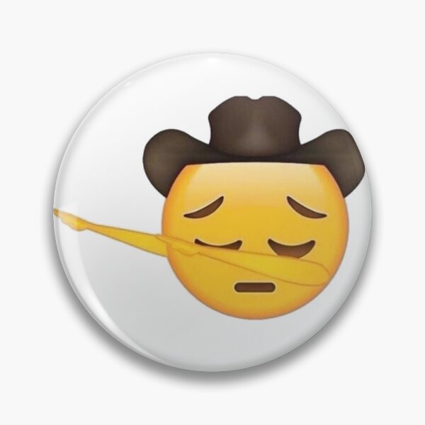 Item preview, Dabbing cowboy emoji (sad) designed and sold by acring.