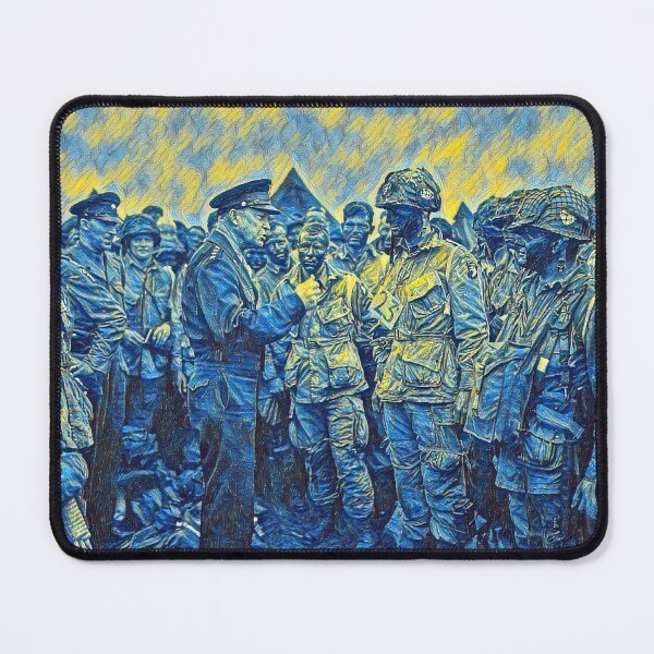 Item preview, General Eisenhower Speaking With Airborne Troops Before D-Day designed and sold by warishellstore.