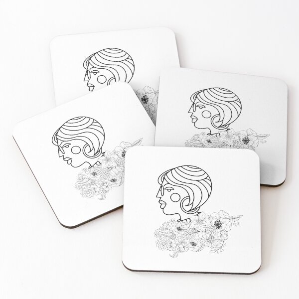 Item preview, girl with flowers designed and sold by Girlinthecloud.