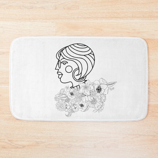 Item preview, girl with flowers designed and sold by Girlinthecloud.