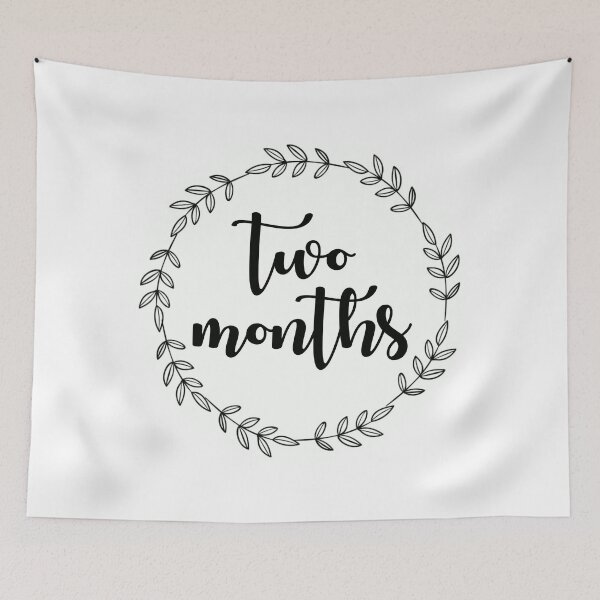 Item preview, Simple Baby Milestone Tracker - Two Months designed and sold by Morgan Turrentine.