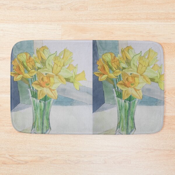 Item preview, Daffodils in a vase watercolour painting  designed and sold by esvb.