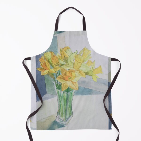 Item preview, Daffodils in a vase watercolour painting designed and sold by esvb.