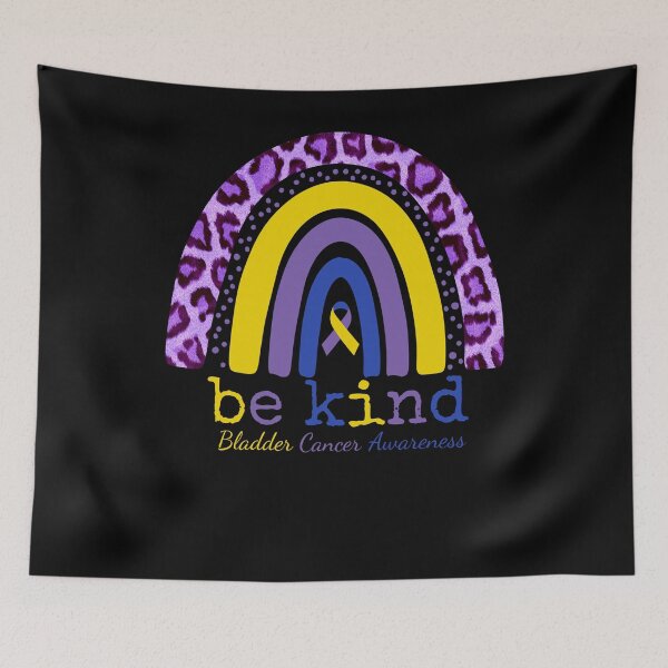 Item preview, Bladder Cancer Awareness Rainbow Leopard Be Kind Uplifting designed and sold by cssdru.