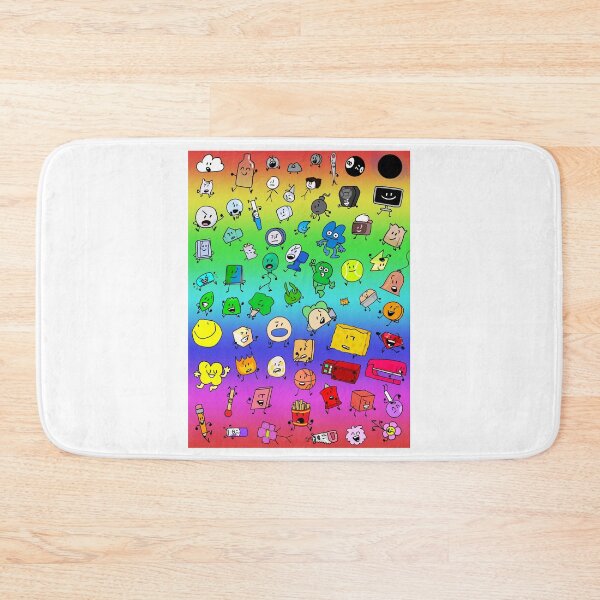 Item preview, BFDI All Characters (Rainbow) designed and sold by MsBonnieArt.