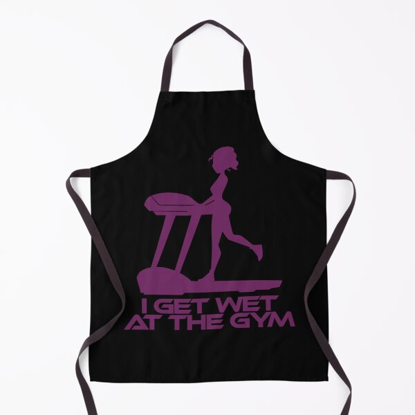 Item preview, I Get Wet At The Gym Fitness Gift For Girls Fitted T-Shirt designed and sold by callujohn7.