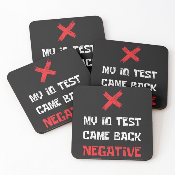 Item preview, My IQ Test Came Back Negative - Funny Ironic Gag - Gaming Meme designed and sold by zicutza.