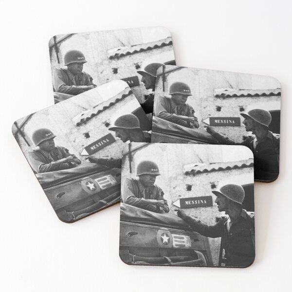 Aperçu de l'œuvre Le général Patton en Sicile créée et vendue par warishellstore.