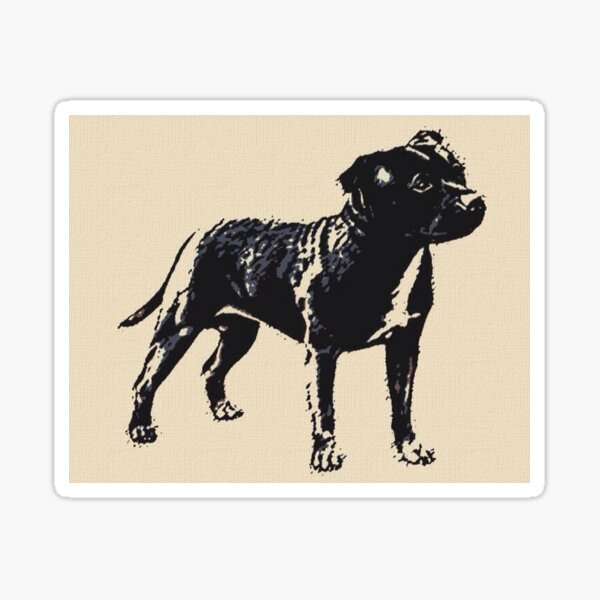 Item preview, Staffordshire Bull Terrier - Conte Style designed and sold by HeckaDoodleDo.