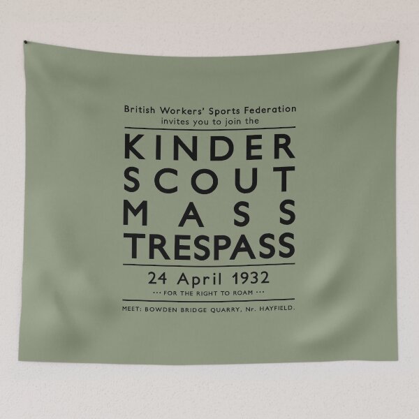 Item preview, Kinder Scout Mass Trespass 1932 designed and sold by thetshirtworks.