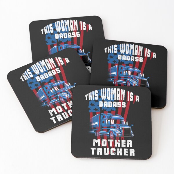 Item preview, Badass Mother Trucker Gift for Woman Truck Driver designed and sold by iPOPit.