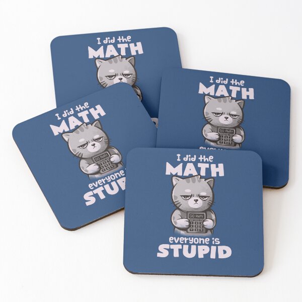 Item preview, Math Cat - Cute Angry Cute Kitty Gift designed and sold by EduEly.