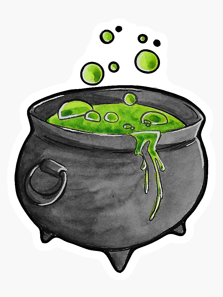 "Bubbling Cauldron" Sticker for Sale by crpicrchrfchr Redbubble