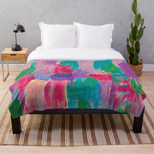 Item preview, Pink, Blue, & Green Abstract Painting designed and sold by RoseyElisabeth.